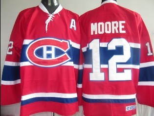 Montreal Canadiens #12 Dominic Moore Red CCM Jersey
