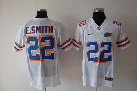 Men's NCAA Florida Gators #22 Emmitt Smith White College Football Jerseys