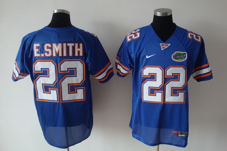 Men's NCAA Florida Gators #22 Emmitt Smith Blue College Football Jerseys