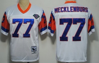 Mitchell&Ness Denver Broncos #77 Karl Mecklenburg White 75TH Throwback Jersey