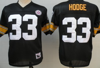 Pittsburgh Steelers #33 Hodge Black Throwback Jersey 