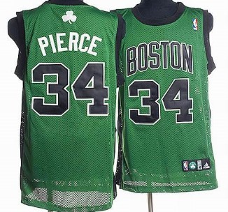 Boston Celtics #34 Paul Pierce Swingman Green With Black Jersey