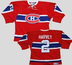 Men's Montreal Canadiens #2 Doug Harvey Red CCM Jersey