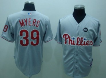 Philadelphia Phillies #39 MYERS Gray Jersey