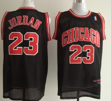 Mens Nike Chicago Bulls #23 Michael Jordan Swingman Full Black With Chicago Jersey