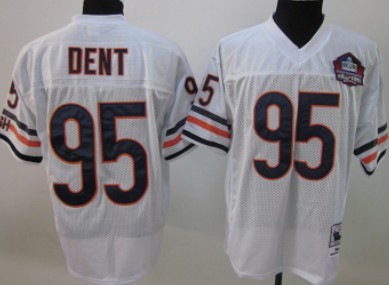 Chicago Bears #95 Richard Dent White Throwback 2011 Hall of Fame Class Jersey