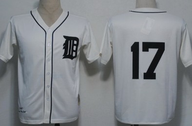 Detroit Tigers #17 Mclain Cream Throwback Jersey