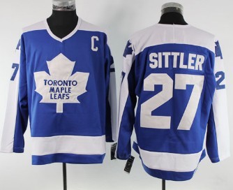 Toronto Maple Leafs #27 Darryl Sittler Blue CCM Throwback Jersey