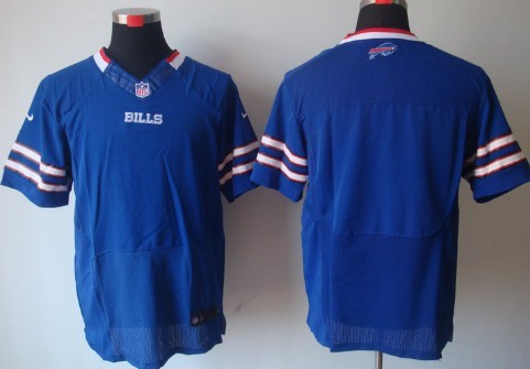Mens Nike NFL Elite Jersey  Buffalo Bills Blank Light Blue 