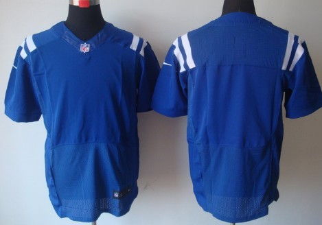 Mens Nike NFL Elite Jersey  Indianapolis Colts Blank Blue 