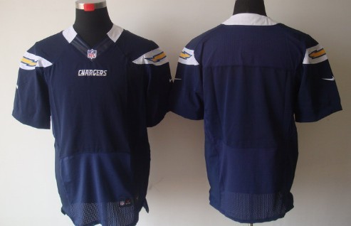 Mens Nike NFL Elite Jersey  San Diego Chargers Blank Navy Blue 