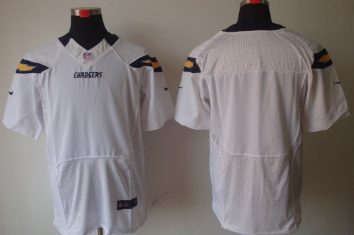 Mens Nike NFL Elite Jersey San Diego Chargers Blank White 