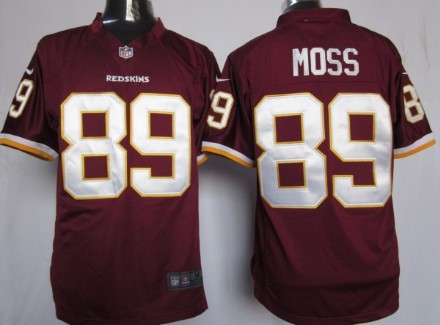 Mens Nike Elite Jersey Washington Redskins #89 Santana Moss Red