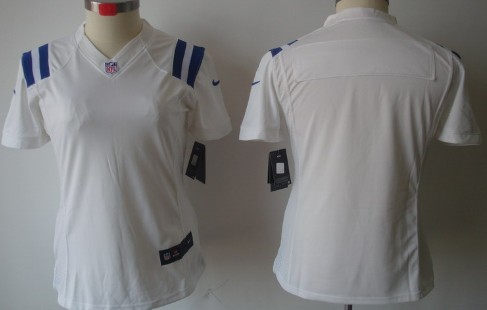 Nike Indianapolis Colts Blank White Limited Womens Jersey