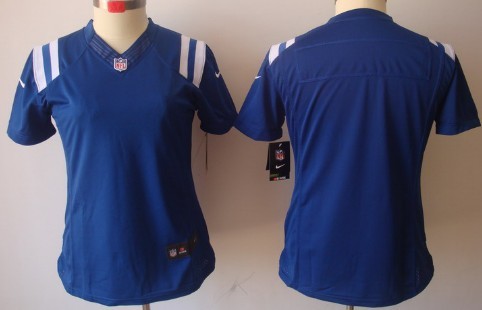 Nike Indianapolis Colts Blank Blue Limited Womens Jersey