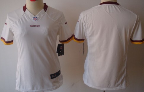 Nike Washington Redskins Blank White Limited Womens Jersey
