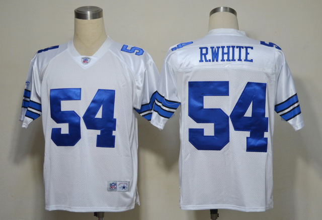 Mens Dallas Cowboys #54 Randy White White Throwback Football Jersey