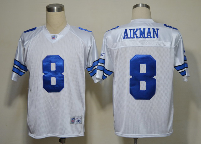 Mens NFL Jersey Legend Style Dallas Cowboys #8 Troy Aikman White 