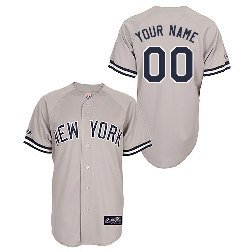 New York Yankees Youth Replica Personalized Road Jersey by Majestic Athletic