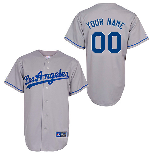 Los Angeles Dodgers Youth Replica Personalized Road Jersey by Majestic Athletic