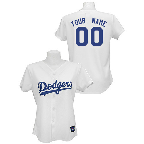 Los Angeles Dodgers Women's Personalized Replica Jersey by Majestic Athletic