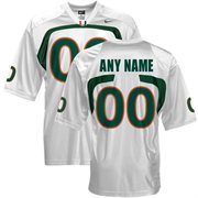 Mens Miami Hurricanes Custom Nike White Throwback Football Jersey