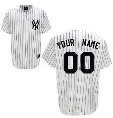 New York Yankees Mens Customized White Jersey