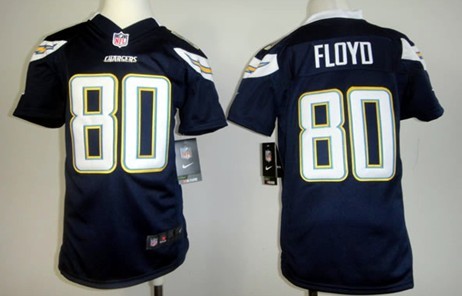 Nike San Diego Chargers #80 Malcom Floyd Navy Blue Game Kids Jersey