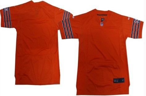 Mens Nike Elite Jersey  Chicago Bears Blank Orange 