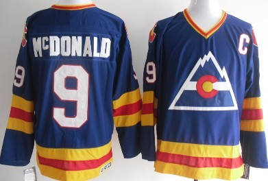 Colorado Avalanche #9 Joey MacDonald Blue CCM Throwback Jersey