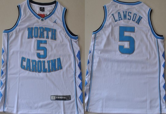 North Carolina Tar Heels #5 Ty Lawson White Swingman Jersey