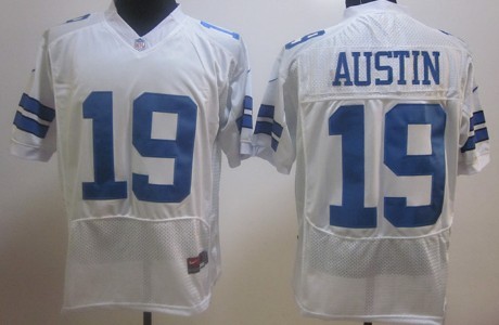 Nike NFL Jersey Dallas Cowboys #19 Miles Austin White Elite Style Jersey