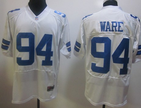 Nike NFL Jersey Dallas Cowboys #94 DeMarcus Ware White Elite Style Jersey