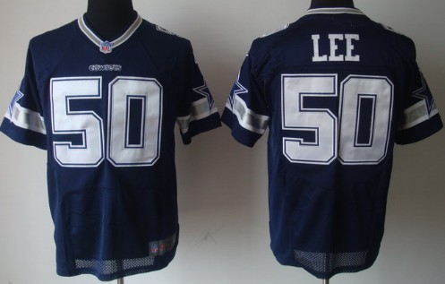 Nike Dallas Cowboys #50 Sean Lee Blue Elite Style Jersey