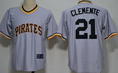 Men's Pittsburgh Pirates #21 Roberto Clemente Gay Throwback Jersey