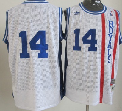 Sacramento Kings #14 Oscar Robertson White Mitchell&Ness Royals Swingman Jersey