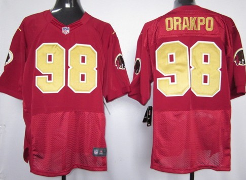 Nike Washington Redskins #98 Brian Orakpo Red 80TH Jersey