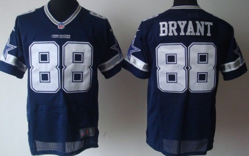 Nike Dallas Cowboys #88 Dez Bryant Blue Elite Style Jersey