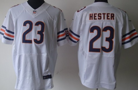 Men's Chicago Bears Retired Player #23 Devin Hester White Nik Elite Jersey