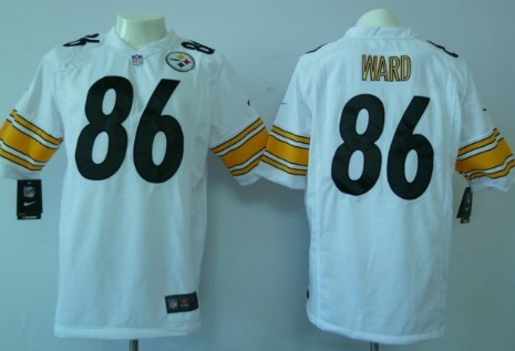 Men's Pittsburgh Steelers Retired Player #86 Hines Ward White Nike Elite Jersey