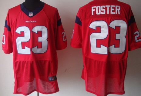 Nike Houston Texans #23 Arian Foster Red Elite Jersey