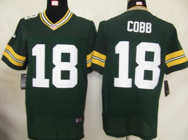 Men's Green Bay Packers #18 Randall Cobb Green Nik Elite Jersey 