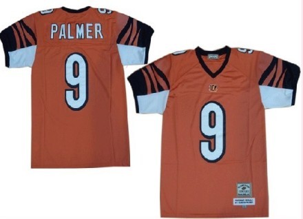 Mitchell&Ness Cincinnati Bengals #9 Carson Palmer Orange Throwback Jersey