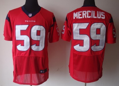 Nike Houston Texans #59 Whitney Mercilus Red Elite Style Jersey