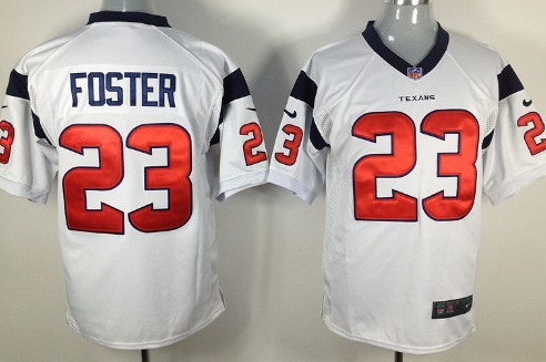 Nike Houston Texans #23 Arian Foster White Elite Style Jersey