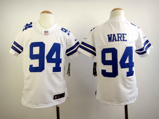 Dallas Cowboys 94# DeMarcus Ware Game White Youth  cheap Nike football Jersey