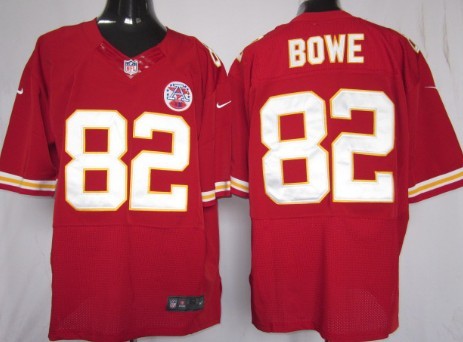 Men's Kansas City Chiefs #82 Dwayne Bowe Red Nik Elite Jersey
