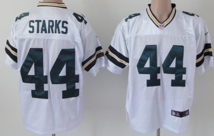 Mens Nike Green Bay Packers Jersey #44 James Starks White Elite  style