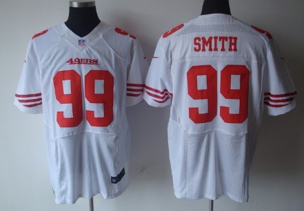 Mens San Francisco Jersey 49ers #99 Aldon Smith White Nik Elite Jersey