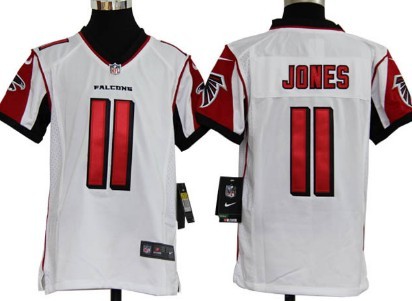 Kids Nike NLF Game Jersey Atlanta Falcons #11 Julio Jones White 